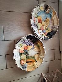 Coppia piatti vintage ceramica Bassano