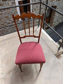 6 Sedie vintage rosse