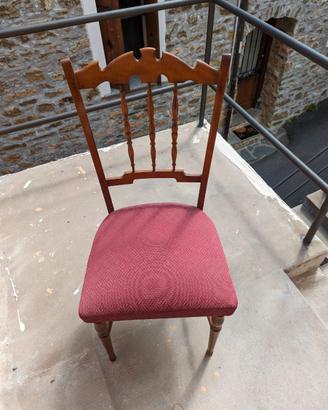 2 Sedie vintage rosse