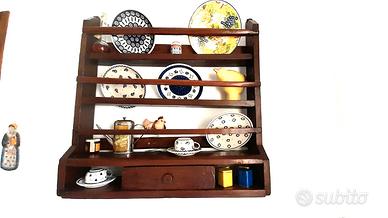 Piattaia stile arte povera in legno