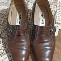 scarpe in pelle marrone, Melluso,n.38