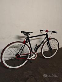 Bici Scatto Fisso Acciaio Artigianale Convertibile