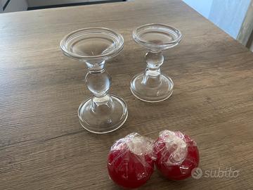 Portacandele in vetro