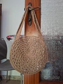 borsa fatta ad uncinetto foderata 