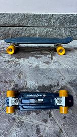 Penny board blu ruote gialle
