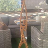 Lampada smart  in legno di castagno fatta a mano