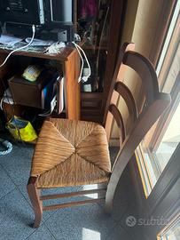Sedia legno set da 2