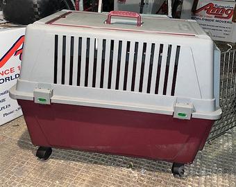 Trasportino con ruote per cani di taglia media
