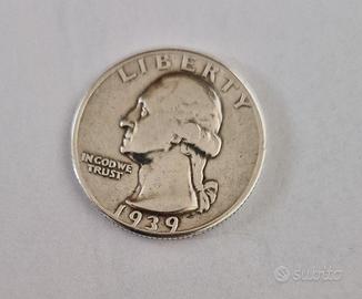 Quarto di dollaro del 1939 in argento