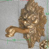 Mascherone per fontana in ottone