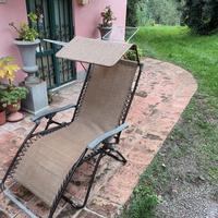 Sdraio tipo chaise longue per giardino o terrazzo