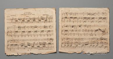 Spartito Musicale Antico d'Epoca