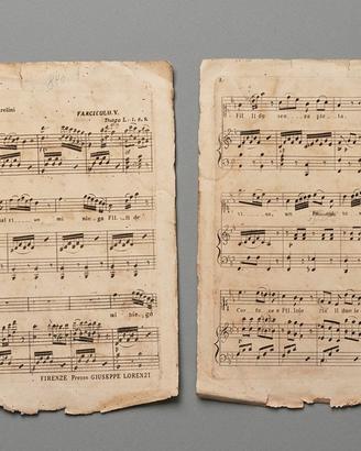 Spartito Musicale Antico d'Epoca