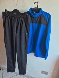 Tuta azzurra e nera Puma - altezza 176