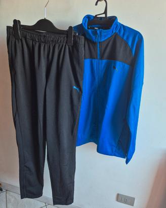 Tuta azzurra e nera Puma - altezza 176