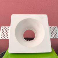 Faretto in gesso da incasso tondo 
