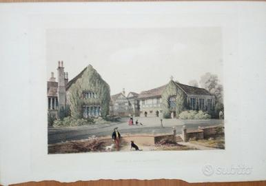 Stampa litotinta antica «Smithell's Hall»
