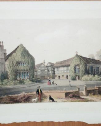 Stampa litotinta antica «Smithell's Hall»