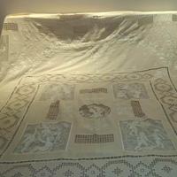 copriletto matrimoniale lino ricamato