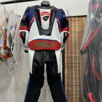 Tuta moto pelle canguro