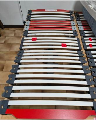 Coppia di reti letto motorizzate a doghe Mondoflex