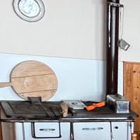 Stufa a legna Cucina Economica Antica