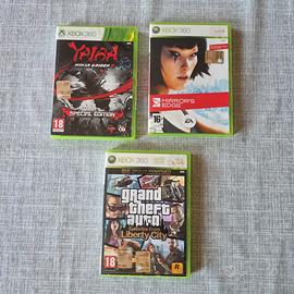 Lotto Giochi Xbox 360 GTA Mirror's Edge Yaiba CIB