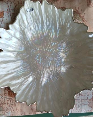 VASSOIO PORTA OGGETTI IN MADRE PERLA E ARGENTO