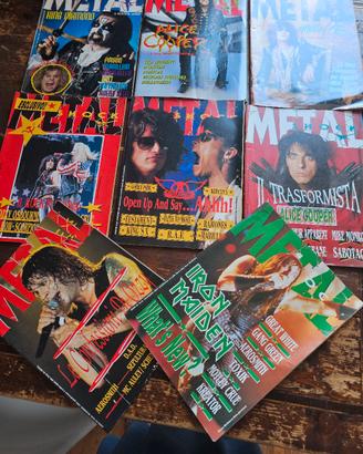 lotto n. 11 riviste metal 1987-1989