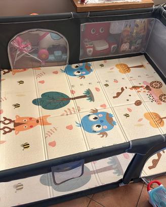 Box giochi bambini 150x180cm con tappeto