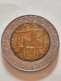 500 lire 1997 Polizia Errore di conio e2