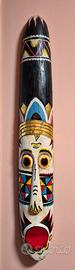 maschera balinese in legno 