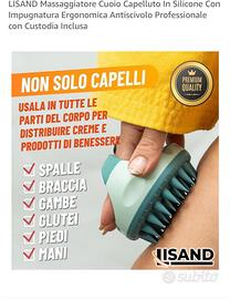 Stock massaggiatori cuoio capelluto blu/rosa