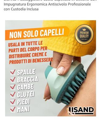 Stock massaggiatori cuoio capelluto blu/rosa