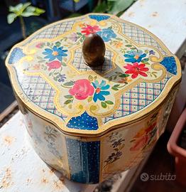 Contenitore in latta vintage ALEMAGNA.