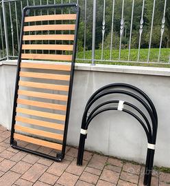 Letto singolo telaio con doghe