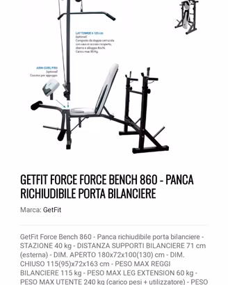 panca multifunzione 