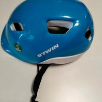 casco b'twin decathlon come nuovo taglia s azzurro