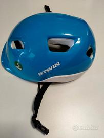 casco b'twin decathlon come nuovo taglia s azzurro