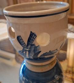Ogg Vintage Vaso portabulbi Blu di Delft olandese 