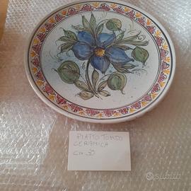 PIATTO TONDO CERAMICA VINGAGE