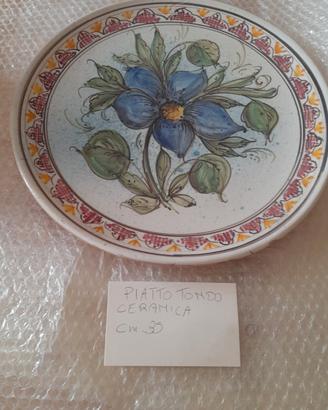 PIATTO TONDO CERAMICA VINGAGE