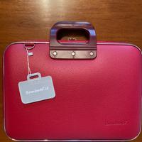 Borsa computer rossa effetto pelle Bombata nuova