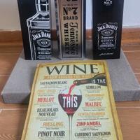 SET 3 Scatole Latta box vuota Jack Daniel's 