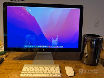 Mac pro con Apple Thunderbolt Display 27 2k