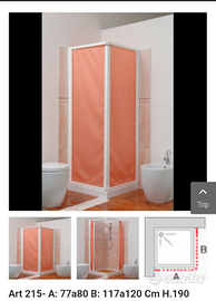 Cabina doccia in tessuto