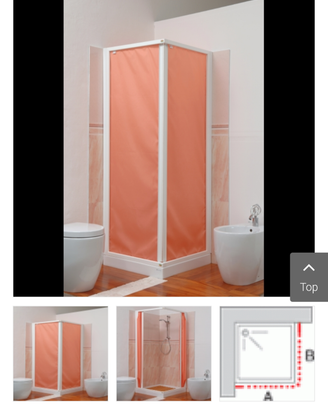 Cabina doccia in tessuto