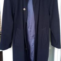 Cappotto Uomo 80% Lana - Blu Navy Taglia 52