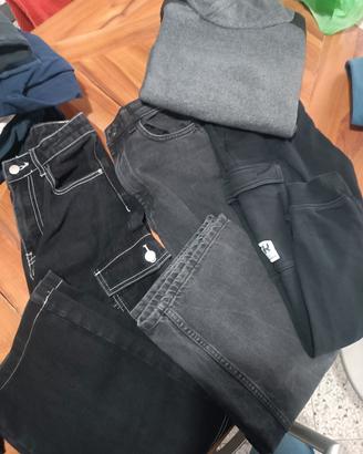 Set cargo pantaloni tuta felpa 12 anni bambino 