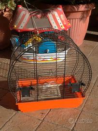 Gabbietta Metallo Canarini Pappagallo Cocorite